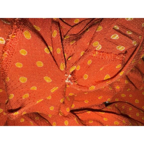 Free People Sz M Romantic Boho Chic Bell Sleeve Wrap Lace Bodysuit Peasant Top - Picture 4 of 7